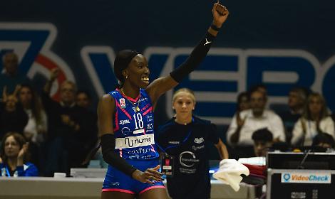 Paola Egonu con la maglia della Numia Vero Volley Milano
