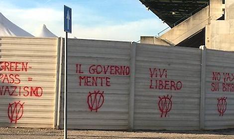 Treviso avvia una causa civile contro un attivista &ldquo;no vax&rdquo; per imbrattamenti