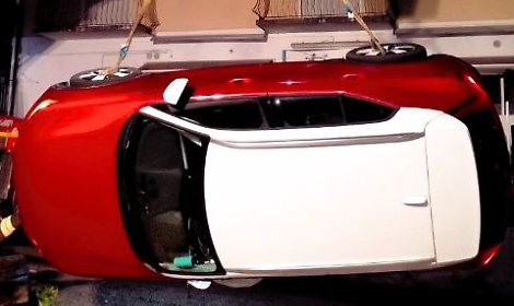 Incidente stradale a Mel: auto fuori strada, intervento dei Vigili del Fuoco