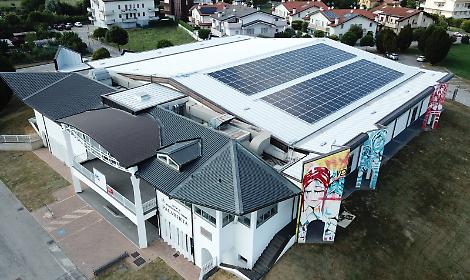 Palaberta fronte e lato drone 