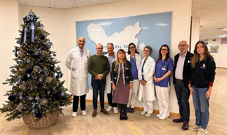 Il momento della donazione di pochi giorni fa