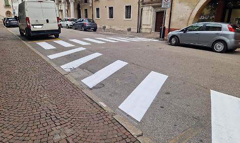 Rifacimento segnaletica orizzontale: 77 strade rinnovate a Portogruaro