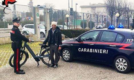 San Giorgio delle Pertiche: i Carabinieri recuperano una e-bike rubata, denunciato un 26enne