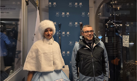 Lucas Pavanetto, vicepresidente regionale, all'inaugurazione di Casa Veneto