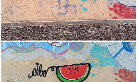 Murales di Cibo sfregiati a Verona, il writer denuncia ancora una volta gli atti vandalici vicino al Pastificio Rana
