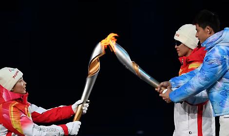 Fiamma paralimpica a Pechino 2022