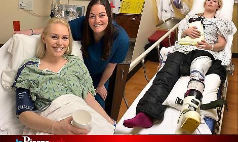 Olimpiadi, Lindsey Vonn ringrazia i medici di Treviso