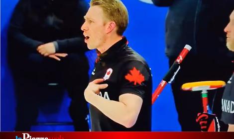 Mark Kennedy della squadra di curling canadese