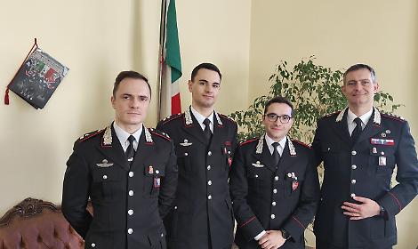 Due giovani ufficiali dell&rsquo;Arma completano il &ldquo;Training on the Job&rdquo; in Trentino
