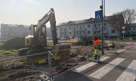 Oltrebrenta, ruspe al lavoro per il nuovo capolinea della linea E073