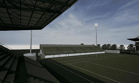 Progetto della nuova tribuna