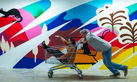 L'inaugurazione del murale