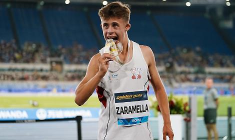 Giovanni Zaramella durante una gara a Roma