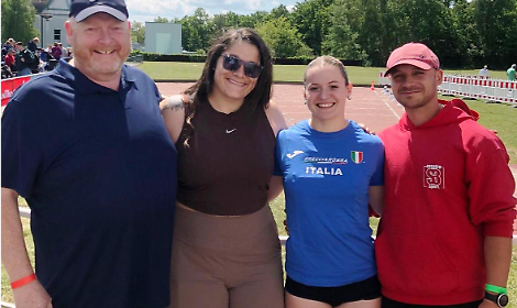 Da sinistra a destra, Paul Wilson, Chase Jackson, Anita Nalesso e Simone Broccolo      