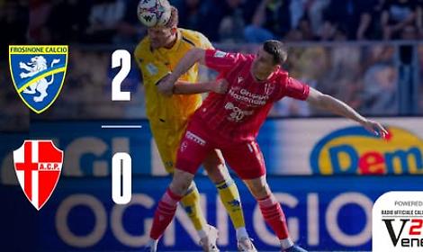 Il Frosinone supera il Padova: crisi senza fine per i biancoscudati