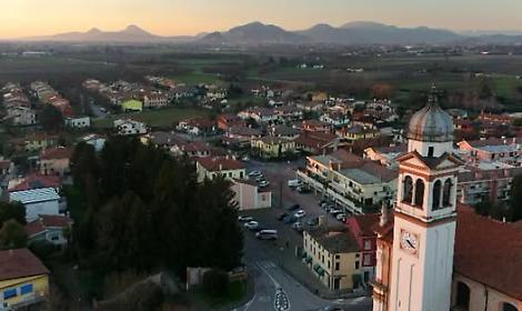 Tribano vista dall'alto