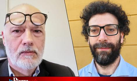 Da sinistra Girolamo Cal&ograve;, coordinatore dello studio, e Davide Malfacini, ricercatore al Dipartimento di Scienze del Farmaco