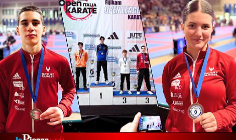 I podi della squadra di Castelfranco