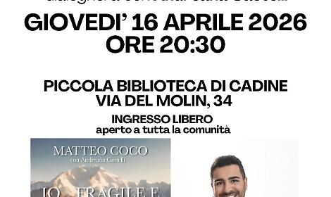 A Cadine la storia di &ldquo;Io&hellip; fragile e invincibile&rdquo;: il libro che racconta la rinascita interiore