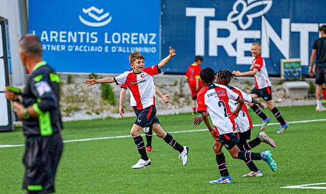 Esultanza Feyenoord Rotterdam - prima edizione Trentino Cup