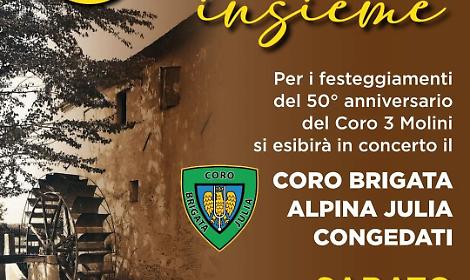 "50 anni insieme": Cavri&egrave; celebra il mezzo secolo del Coro 3 Molini con un concerto speciale