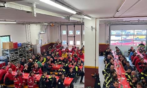 Foto di gruppo dei partecipanti all'esercitazione