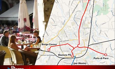 La rete tramviaria di Treviso