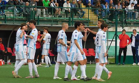 Il Treviso festeggia la vittoria