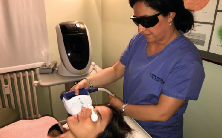 Luce pulsata occhio secco