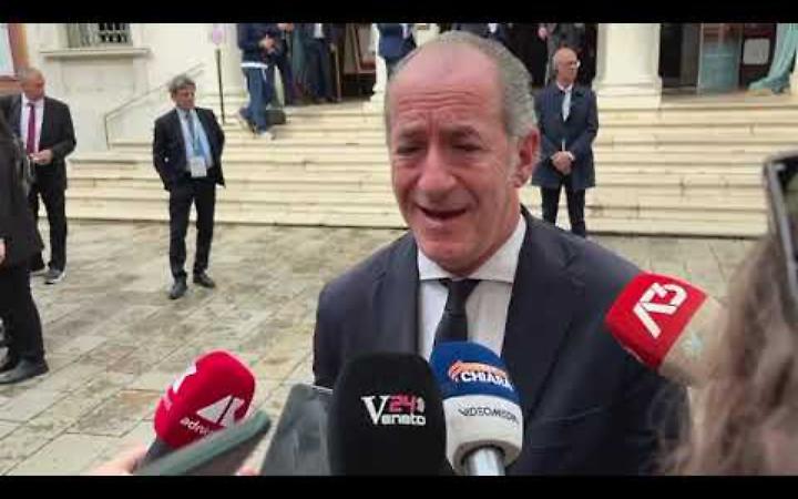 Ultimo giorno di "Italia delle Regioni" a Venezia senza Meloni, Zaia: "Nessuna assenza strategica"