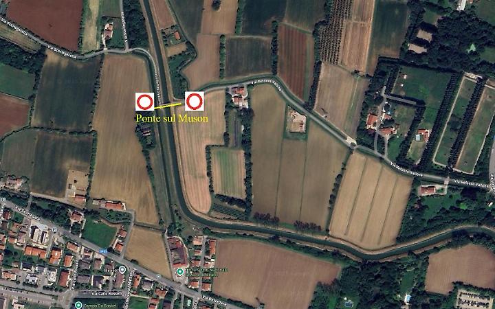 Mirano, chiuso per due mesi per manutenzione il ponte ciclopedonale sul Muson Vecchio