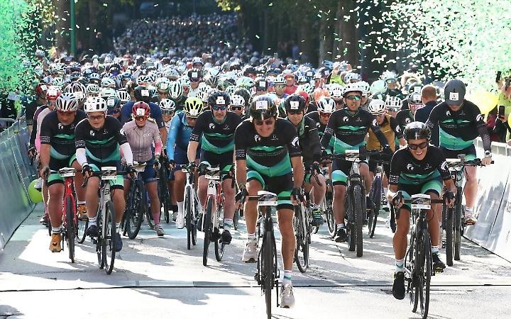 La partenza della Prosecco Cycling
