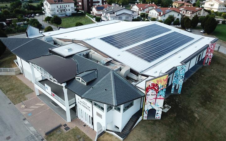 Palaberta fronte e lato drone 