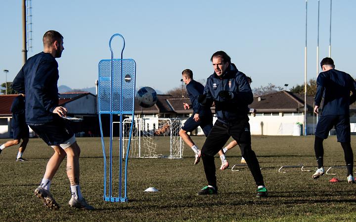 Il Treviso in allenamento