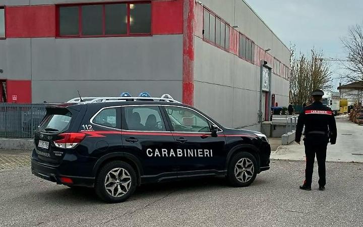 Foto dell'intervento dei Carabinieri