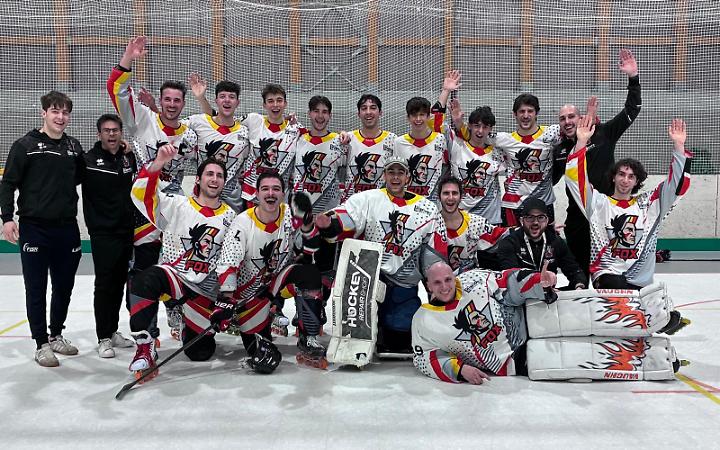 Foto di Marco Carron al termine dell'incontro