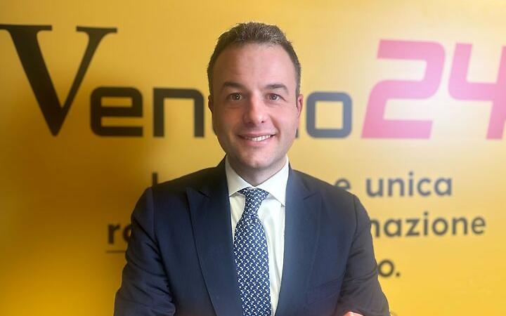 Simone Venturini nello studio di Veneto24