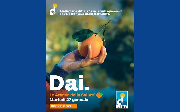 Le Arance della Salute AIRC arrivano agli sportelli Magis