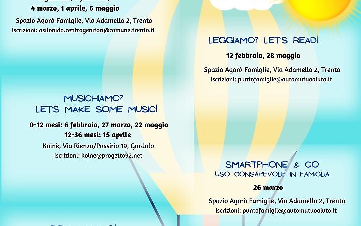 Trento, i primi mille giorni dell&rsquo;infanzia: ritorna "Spazi per crescere" con nuove attivit&agrave; per genitori e bambini