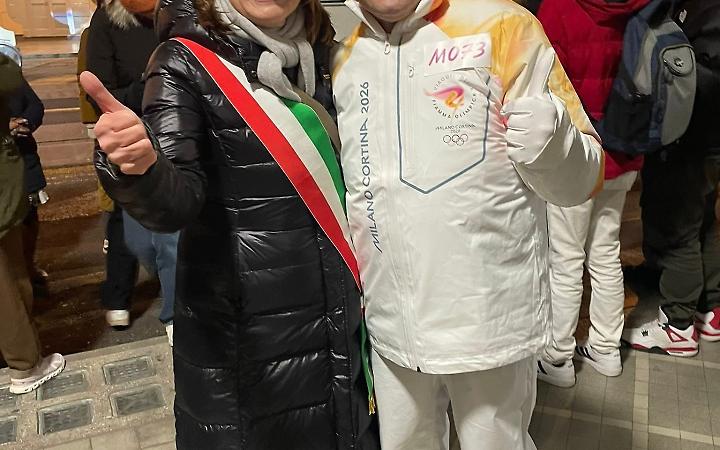 Angelo Casotto tedoforo a Padova