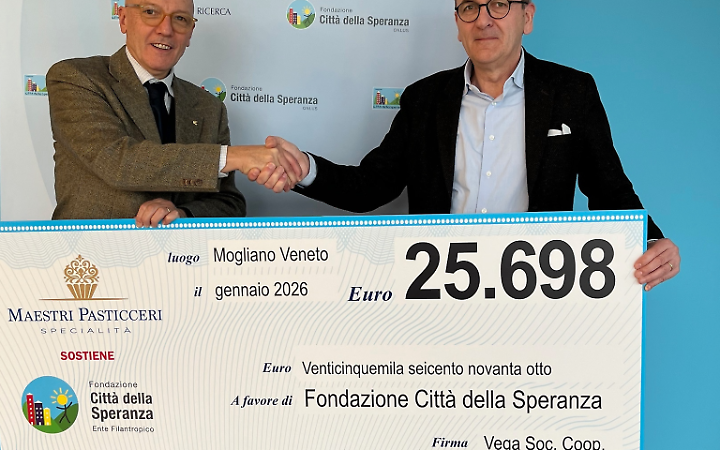 Padova, il Gruppo Vega sostiene ancora Citt&agrave; della Speranza: raccolti oltre 25.000 euro