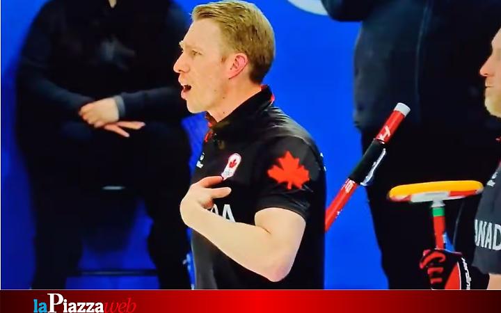 Mark Kennedy della squadra di curling canadese