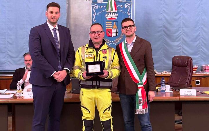 Sindaco Gianluca Pedron,  vice sindaco Riccardo&nbsp;Michelazzo e coordinatore uscente, Giovanni Favaron