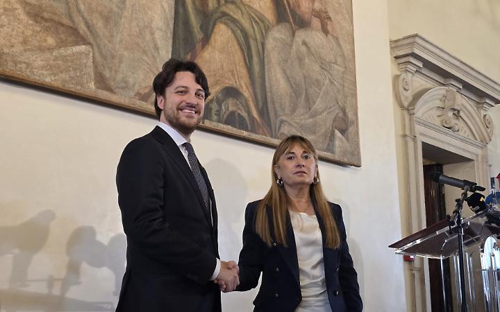 Alberto Stefani con Patrizia Simionato, nuova direttrice dello IOV