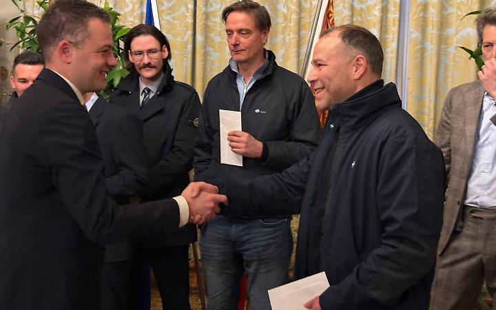 Coraggio in Laguna: premiato l&rsquo;equipaggio ACTV che salv&ograve; un naufrago a Lido San Nicol&ograve;