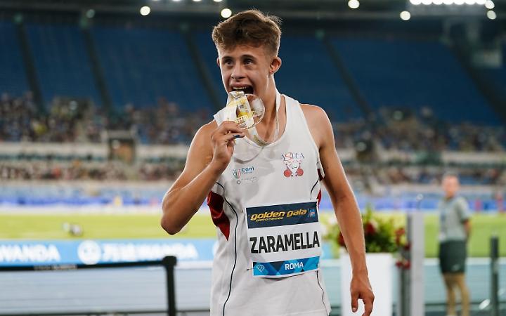 Giovanni Zaramella durante una gara a Roma