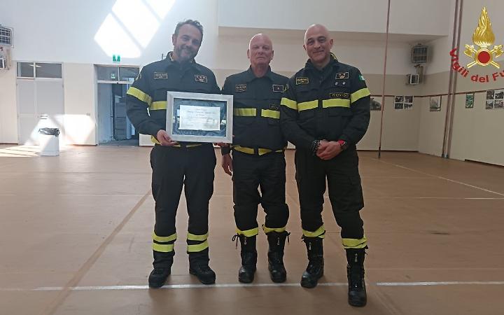 Foto della cerimonia di pensionamento