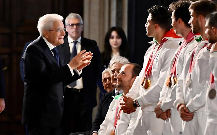 Foto della cerimonia, credits Andrea Masini per il CONI