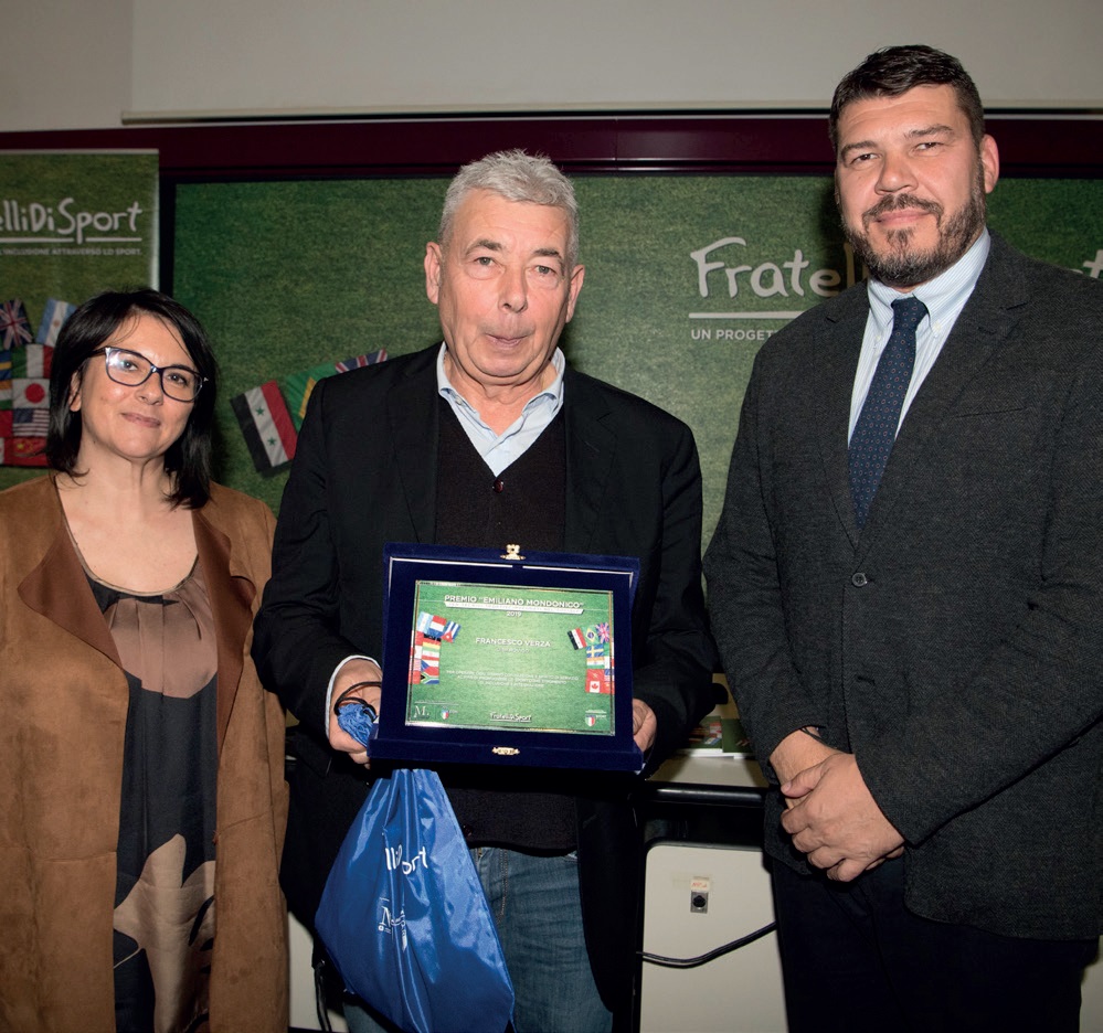 Il tecnico Francesco Verza e il suo premio