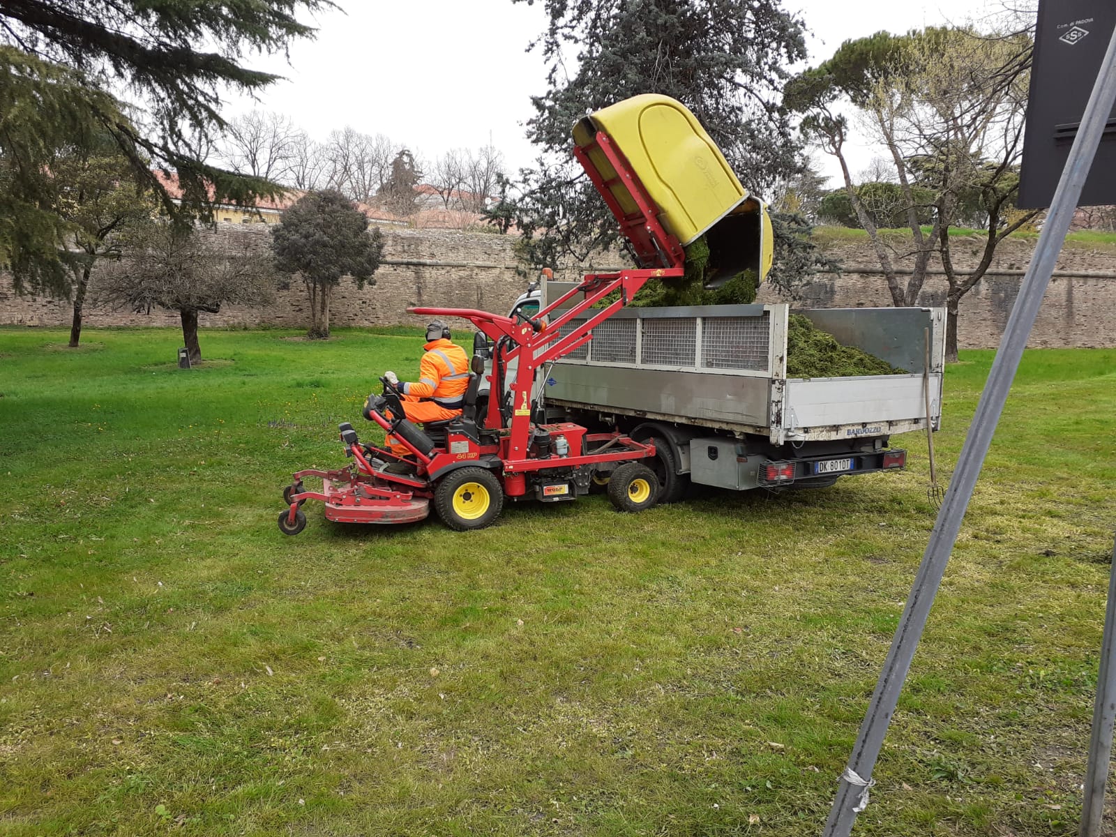 Gli sfalci nella città di Padova